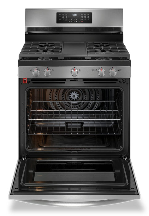Cuisinière à gaz Frigidaire Gallery de 5,1 pi³ avec convection totale et friture à air - acier inoxydable Smudge-ProofMD - GCRG3060BF