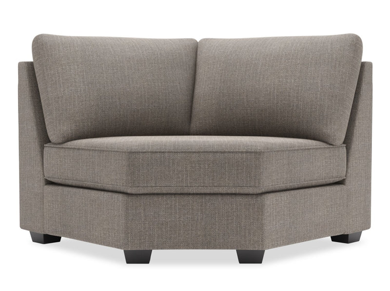 Fauteuil courbé en coin Roll de la collection Sofa Lab - Luna Smoke
