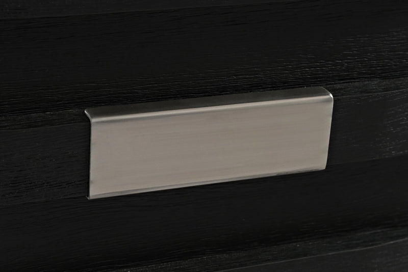 Meuble audio-vidéo mural Bronx 4 pièces de 104 po avec rangement et système de gestion des câbles pour téléviseurs jusqu’à 65 po - anthracite