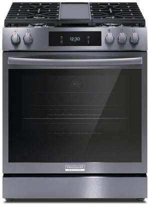 Cuisinière à gaz Frigidaire Gallery de 6 pi³ avec convection totale et friture à air - acier inoxydable noir Smudge-ProofMD - GCFG3060BD