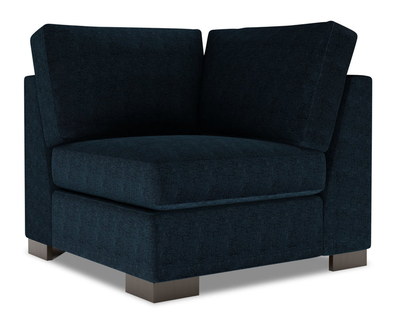 Fauteuil carré en coin Track de la collection Sofa Lab - Luxury Indigo