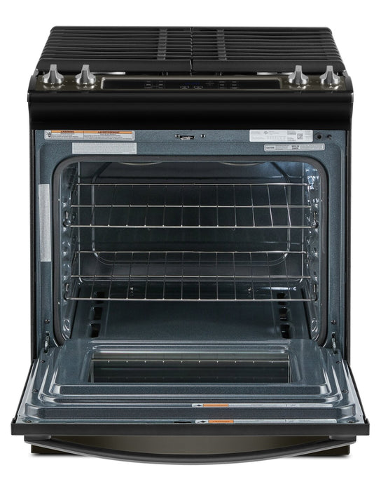 Cuisinière à gaz Whirlpool de 5 pi³ avec autonettoyage - acier inoxydable noir - WEG515S0LV