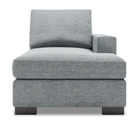  Fauteuil long de gauche Track de la collection Sofa Lab - Luna Pewter 