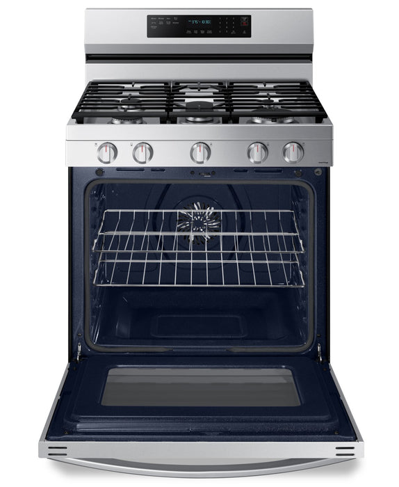 Cuisinière intelligente à gaz amovible Samsung de 6 pi³ avec friture à air - acier inoxydable - NX60A6711SS/AA
