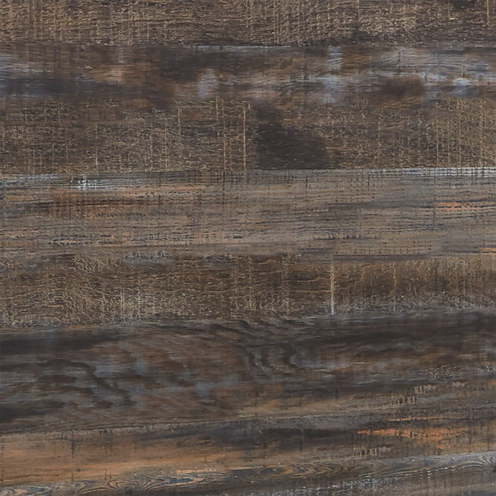 Tête de lit à panneau Abby avec éclairage à DEL et ports USB, brune - format lit double