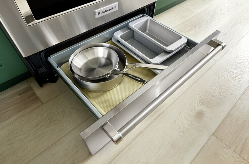 Cuisinière à induction KitchenAid de 6,4 pi³ avec friture à air et technologie AquaLiftMD - acier inoxydable - KSIS730PSS