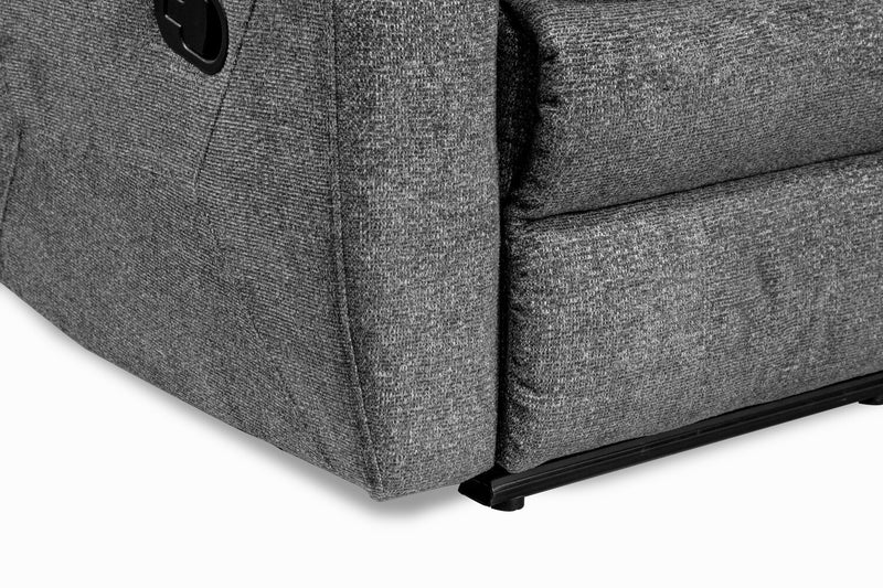 Sofa inclinable Chandler de 82 po en tissu de chenille - gris