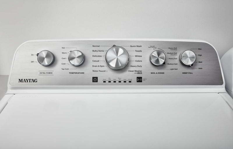 Laveuse à chargement par le haut de 5,2 pi³ et sécheuse électrique de 7 pi³ de Maytag