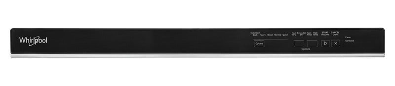 Lave-vaisselle encastré Whirlpool de 24 po et de 55 dBA avec commandes sur le dessus - acier inoxydable résistant aux traces de doigts - WDP540HAMZ