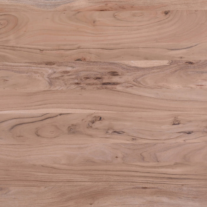 Table de salle à manger Miya de 60 po (L) en acacia et métal avec bordures Live Edge - naturelle