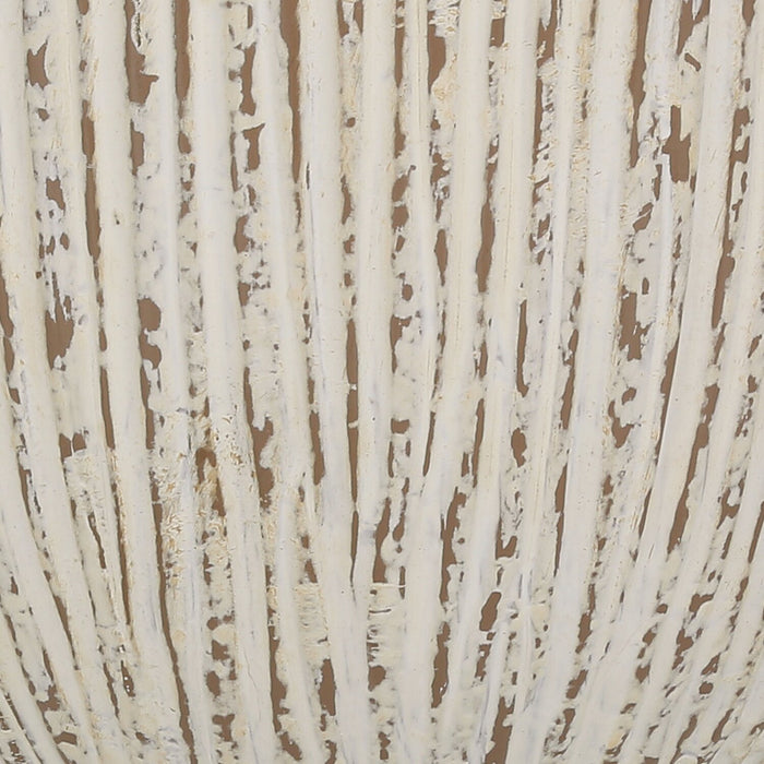 Lampe de table de 26 po en céramique texturée crème