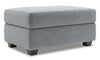 Pouf de rangement personnalisable The Trunk de Sofa Lab de 39 po fabriqué au Canada en tissu de velours - gris