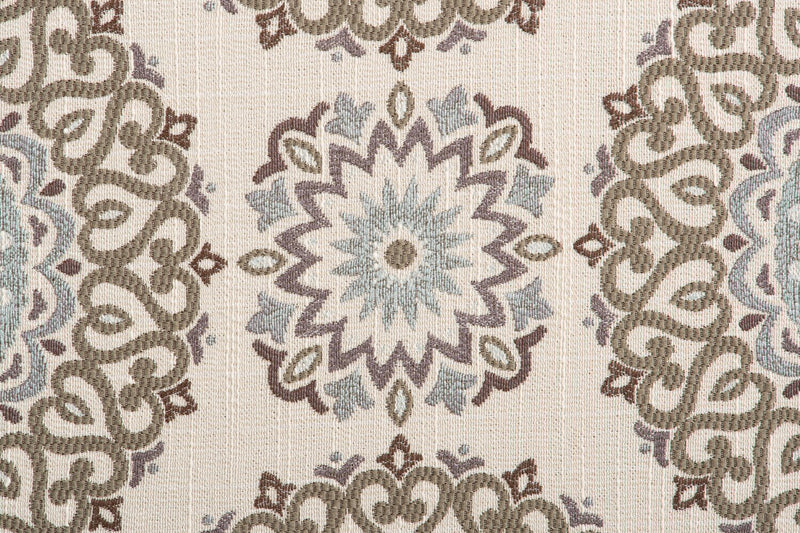 Fauteuil d’appoint Tula de 35 po fabriqué au Canada en tissu avec accoudoirs évasés - crépuscule multicolore