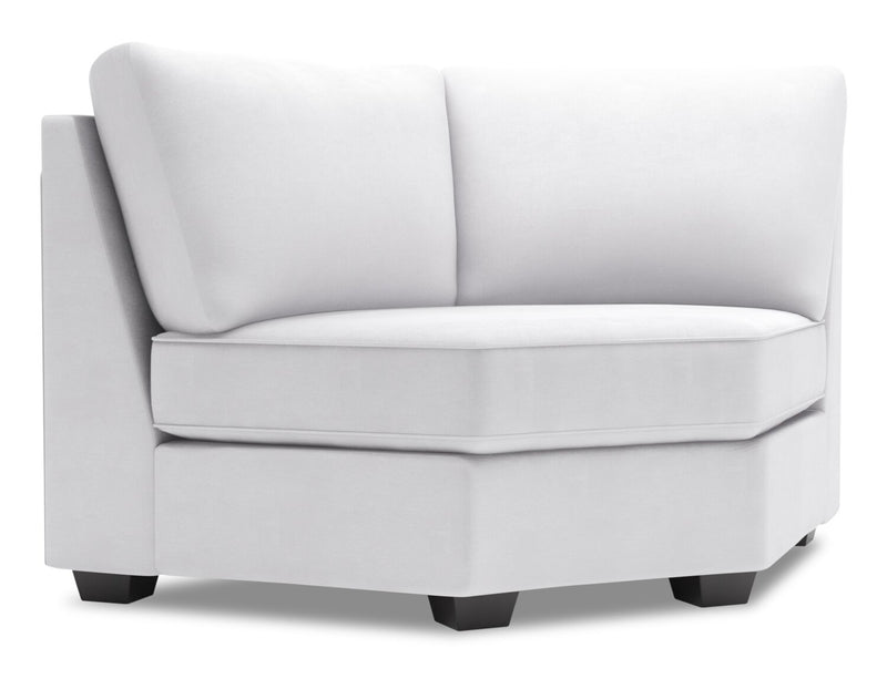 Fauteuil courbé en coin Roll de la collection Sofa Lab - Pax Ice