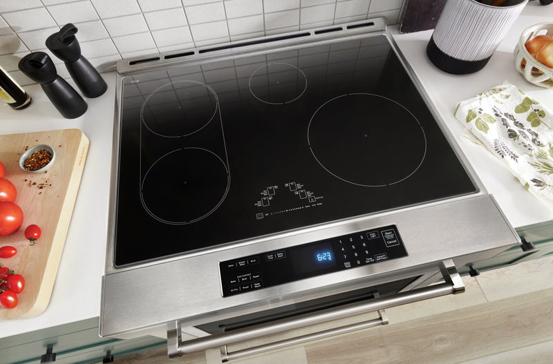 Cuisinière à induction KitchenAid de 6,4 pi³ avec friture à air et technologie AquaLiftMD - acier inoxydable - KSIS730PSS