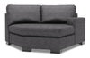 Fauteuil Cuddler de droite Track de la collection Sofa Lab - Luxury Charcoal