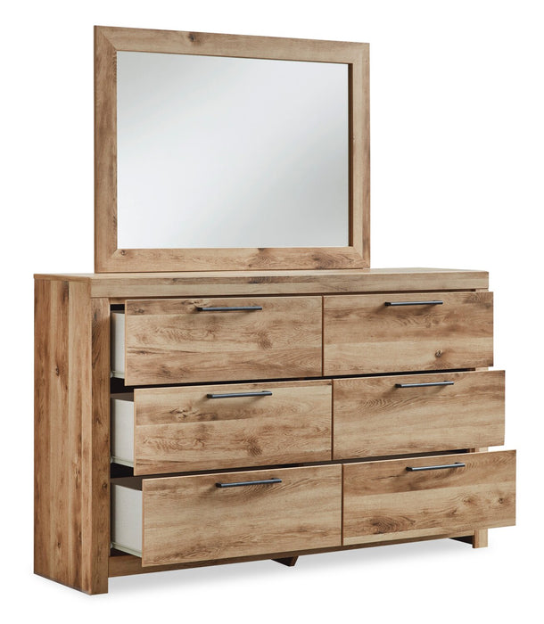 Commode Derekson de 58,7 po (L) x 36,4 po (H) à 6 tiroirs pour la chambre à coucher - naturelle