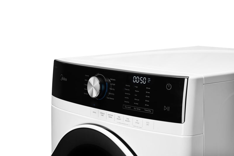 Sécheuse électrique Midea de 8 pi³ - blanche - superposable - MLE52N4AWW