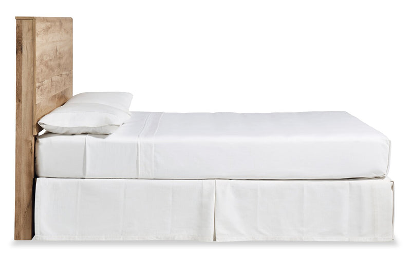 Tête de lit à panneau Derekson, naturelle - format grand lit