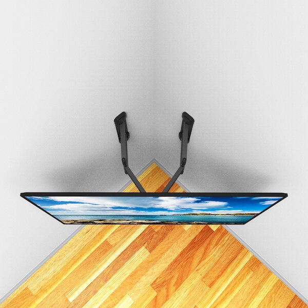 Support mural de coin Kanto PDC650 entièrement articulé pour téléviseurs de 37 po à 70 po