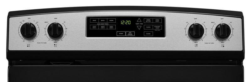 Cuisinière électrique Amana de 4,8 pi³ avec autonettoyage - acier inoxydable - YAER6603SMS