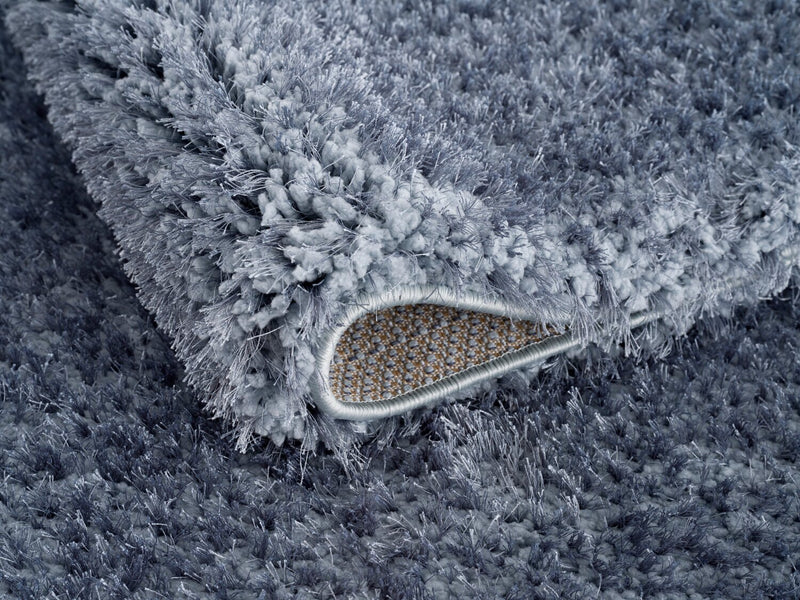 Carpette à poil long Lawson bleue - 5 pi x 7 pi