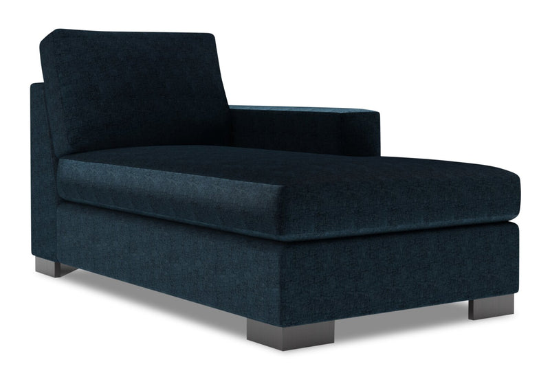 Fauteuil long de gauche Track de la collection Sofa Lab - Luxury Indigo