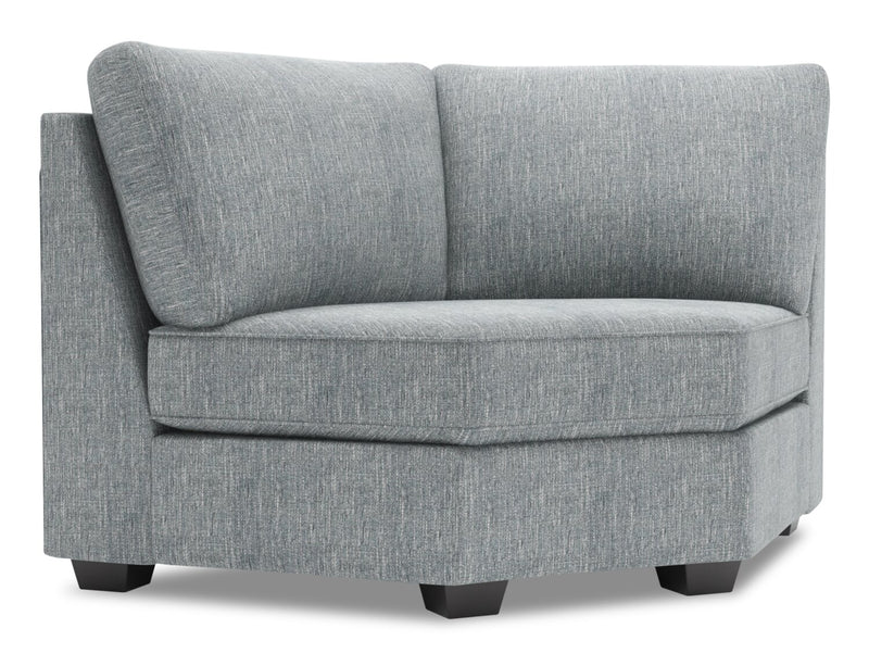 Fauteuil courbé en coin Roll de la collection Sofa Lab - Luna Pewter