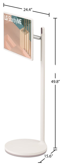Écran tactile intelligent StandbyME LG de 27 po sur roulettes