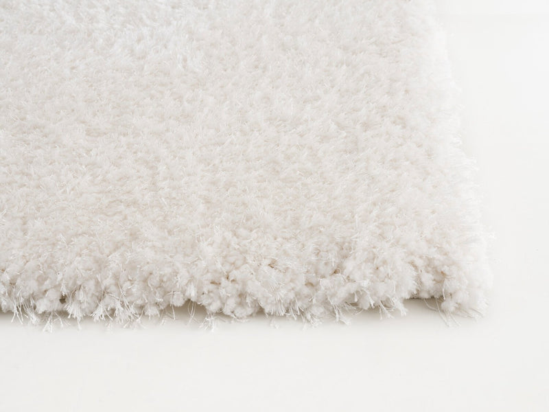 Carpette à poil long Lawson blanche - 7 pi 9 po x 9 pi 5 po