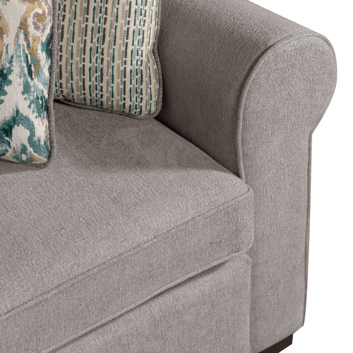 Sofa sectionnel de droite Haven de Scott Living 2 pièces en tissu de chenille - gris