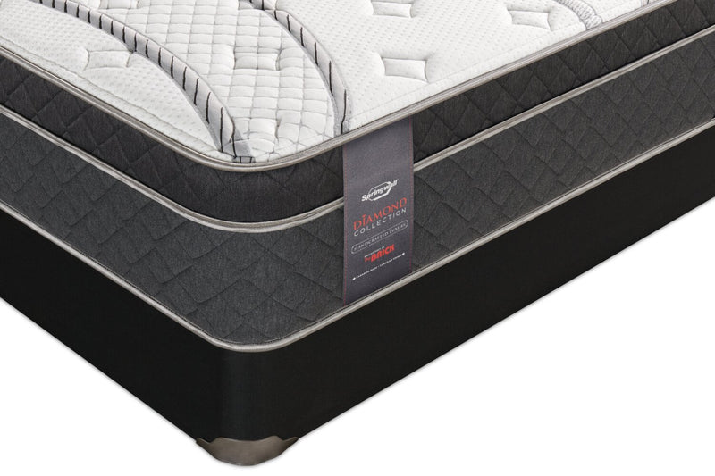 Ensemble matelas à Euro-plateau à profil bas Radiant de Springwall pour grand lit