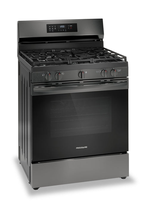 Cuisinière à gaz Frigidaire de 5,1 pi³ avec friture à air et cuisson par convection - acier inoxydable noir - FCRG3083AD