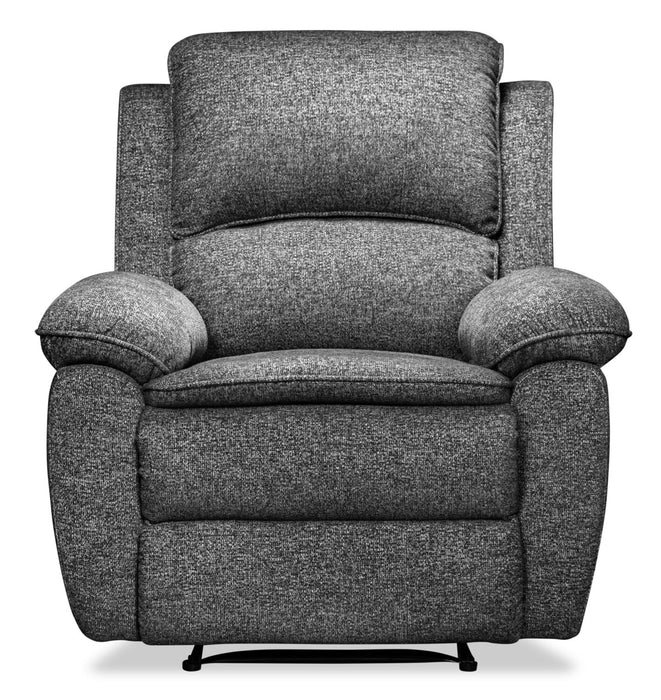 Fauteuil à inclinaison électrique Chandler de 37 po en tissu de chenille - gris