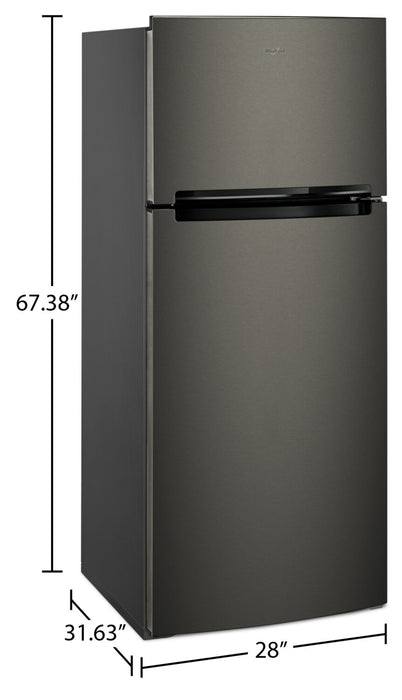 Réfrigérateur Whirlpool de 18 pi³ et de 28 po à congélateur supérieur - acier inoxydable noir - WRT518SZKV