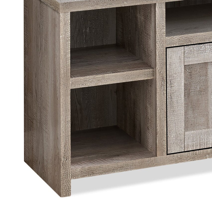 Meuble pour téléviseur Leland de 60 po avec rangement et système de gestion des câbles pour téléviseurs jusqu’à 65 po - taupe