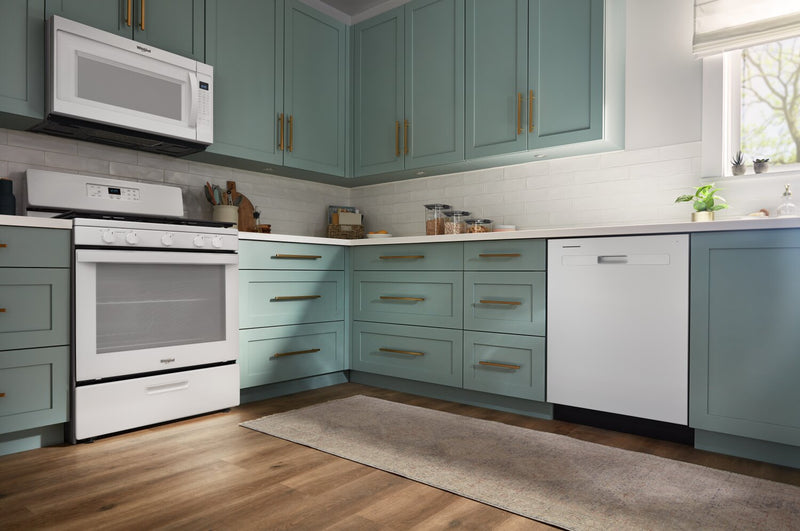 Lave-vaisselle encastré Whirlpool de 24 po et de 55 dBA avec commandes sur le dessus - blanc - WDP540HAMW