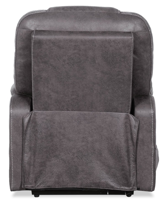 Fauteuil basculeur à inclinaison électrique Landon de 34 po en microfibre - gris