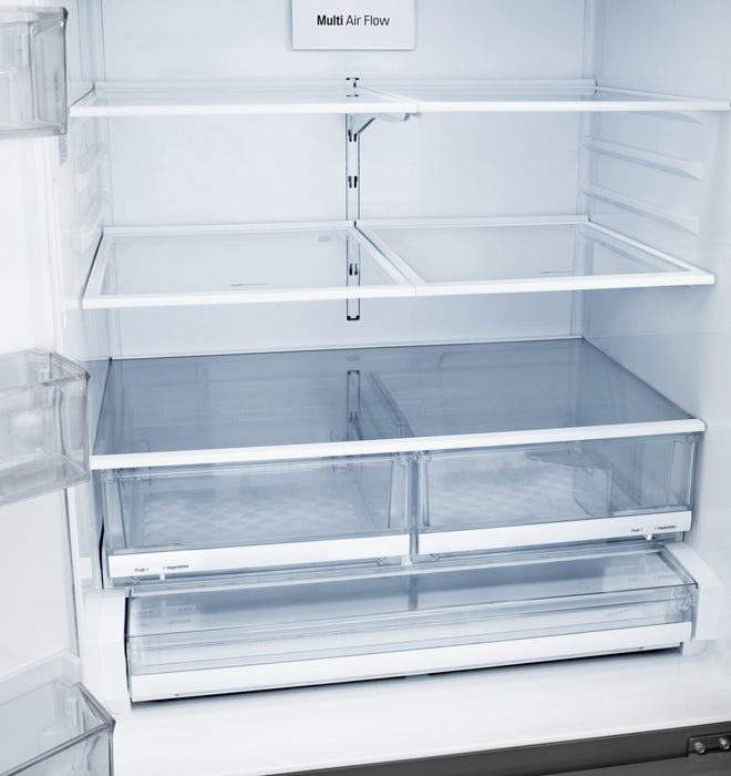 Réfrigérateur LG de 28 pi³ et de 36 po à portes françaises - acier inoxydable Smudge-ProofMD - LRFS28XBS