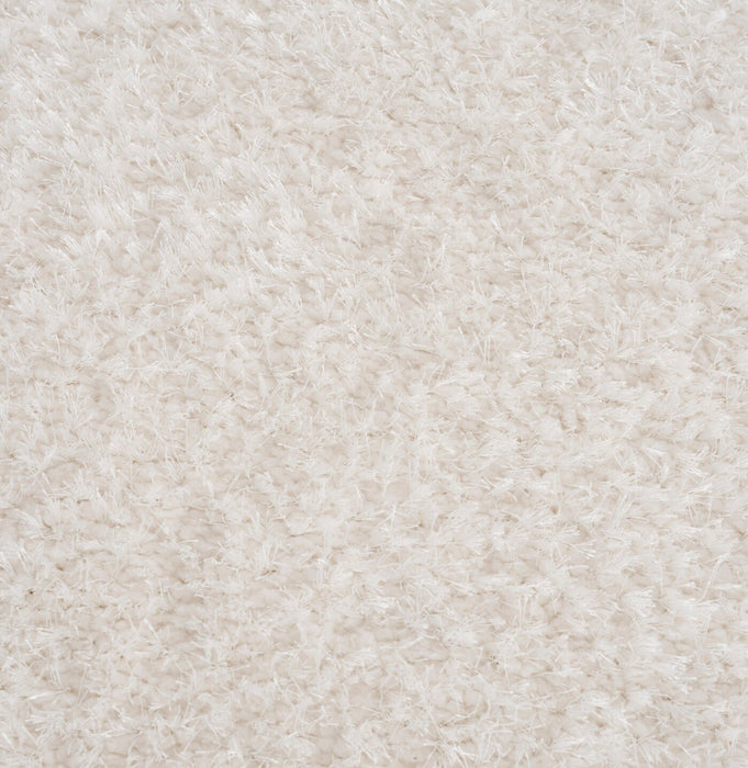 Carpette à poil long Lawson blanche - 7 pi 9 po x 9 pi 5 po