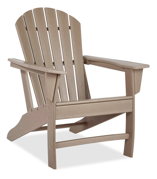 Chaise Adirondack Bask pour la terrasse à l’extérieur - plastique à haute densité, résistante aux rayons UV et aux intempéries - taupe