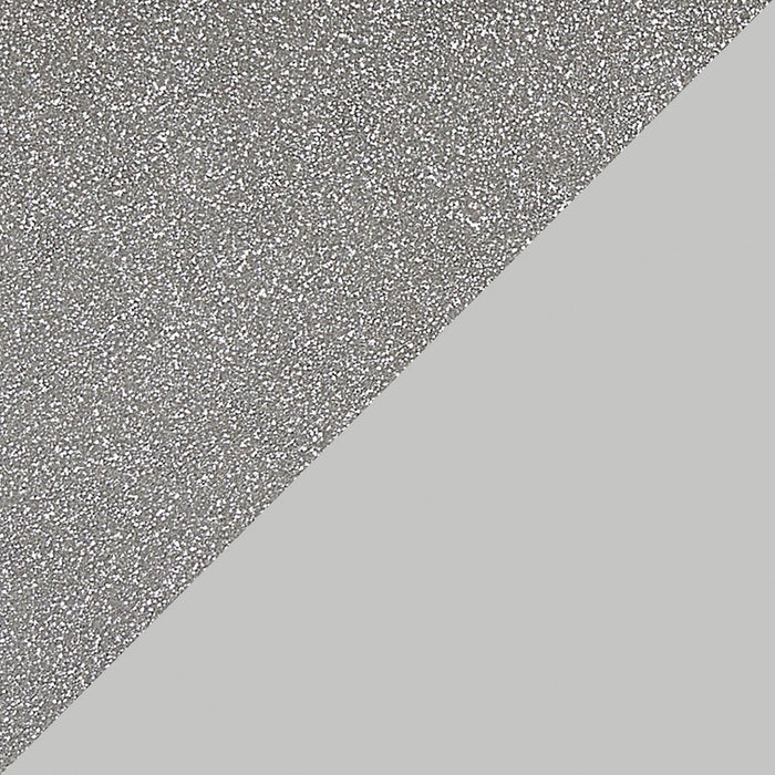 Table de bout carrée somptueuse Enrica de 16,13 po avec dessus en verre - fini argenté 