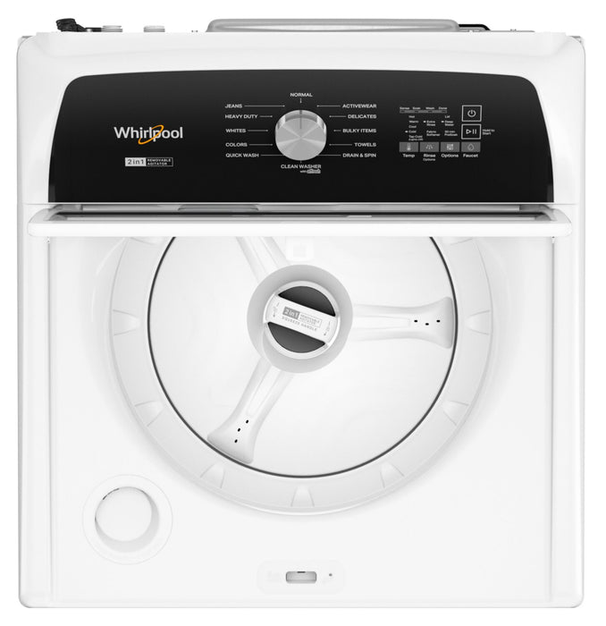 Laveuse Whirlpool à chargement par le haut de 5,4 pi³ - blanche - WTW5057LW