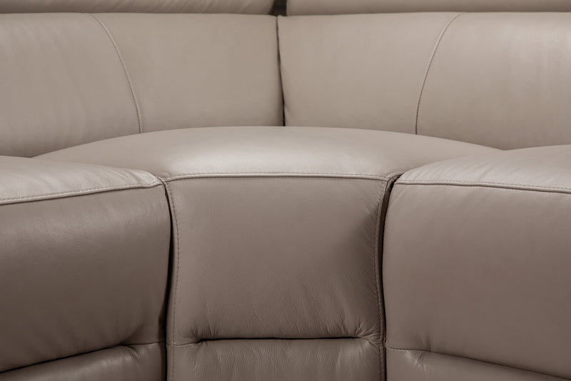 Sofa sectionnel à inclinaison électrique Modella 5 pièces - taupe 