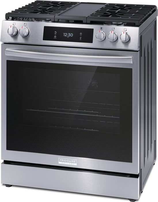 Cuisinière à gaz Frigidaire Gallery de 6 pi³ avec convection totale et friture à air - acier inoxydable Smudge-ProofMD - GCFG3060BF