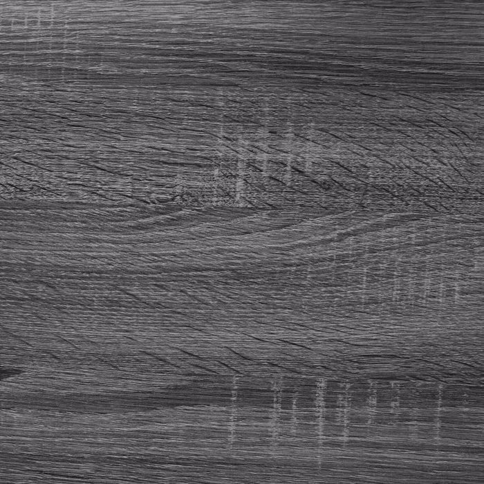 Bibliothèque échelle Ronan de 25,5 po à tablettes ouvertes et 2 tiroirs - grise et blanche