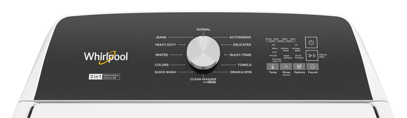 Laveuse Whirlpool à chargement par le haut de 5,4 pi³ - blanche - WTW5057LW