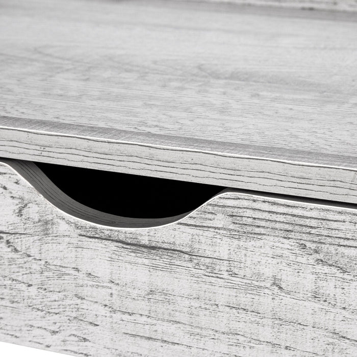 Bureau compact Norris de 31,5 po à 4 tiroirs - gris