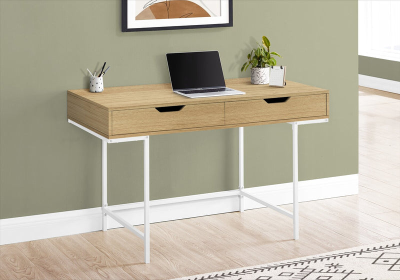 Bureau Butler de 47,25 po à 2 tiroirs - naturel
