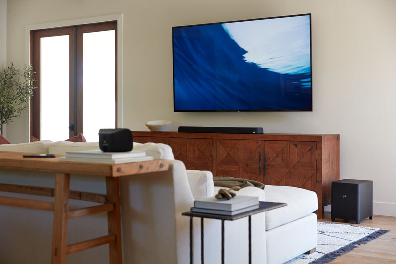  Barre de son à 7.1.2 canaux POLK avec Dolby AtmosMD, DTS:X, son 3D, son ambiophonique et caisson d’extrêmes graves (Magnifi MAX AX SR)